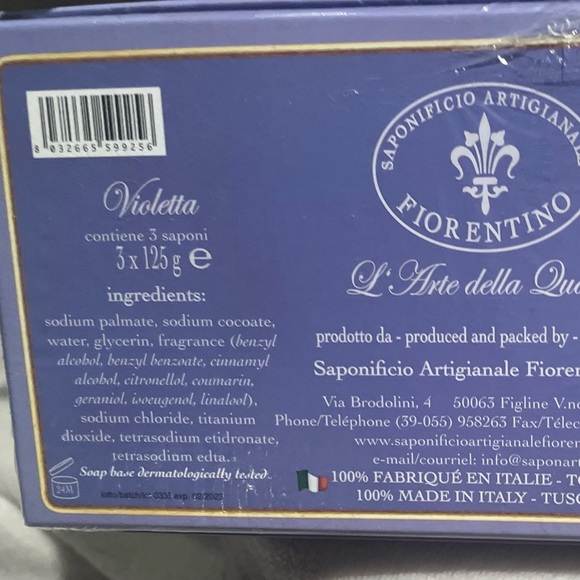 ‼️3/$33‼️ ✨🫧Saponificio Artigianale Fiorentino soap🫧✨ - Picture 3 of 4